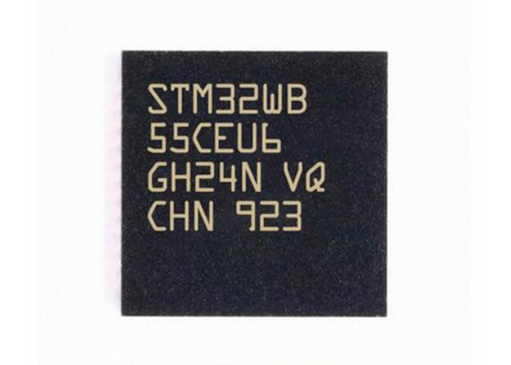 Mikroregler MCU 48UFQFN drahtloses Mehrprotokoll32Bit MCU 2Mbps STM32WB55CEU6
