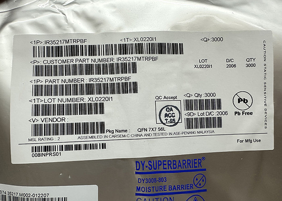 Energie-Management ICs 32-VFQFN der integrierten Schaltung des Chip-IR35217MTRPBF Oberflächenberg