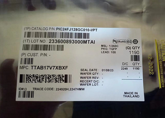Mikroregler-Chip 32MHz TQFP100 der integrierten Schaltung des Chip-PIC24FJ128GC010-I/PT