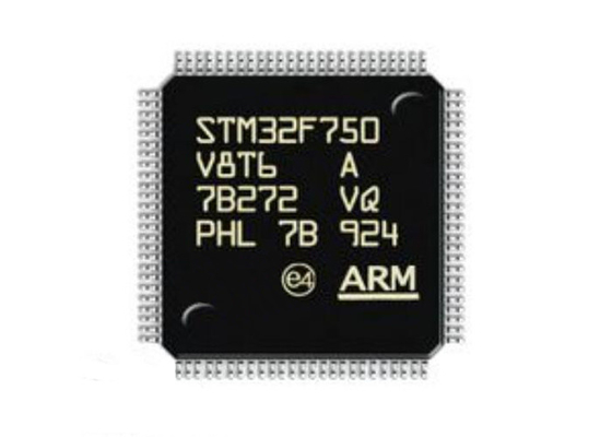 STM32F750V8T6 Mikroregler MCU BEWAFFNEN Cortex-M7 100LQFP Mikroregler-Chip