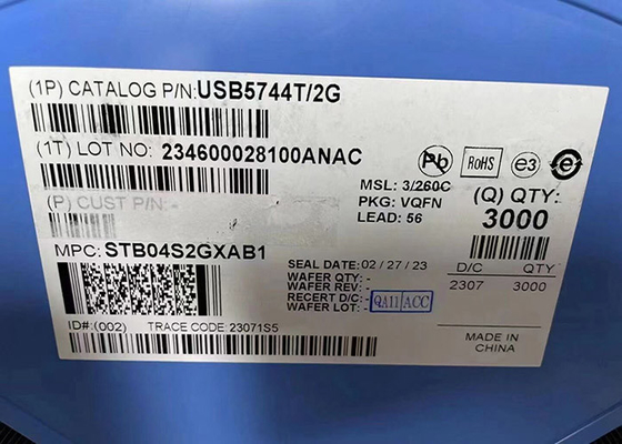 Naben-Prüfer USBs 3,0 der integrierten Schaltung des Chip-USB5744T/2G 4-Port USB Schnittstelle 56-VQFN