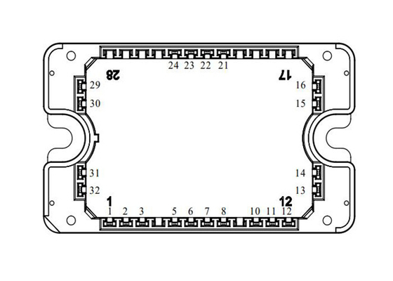 Dreistufiger Wechselrichter MSCSM170TLM23C3AG SiC-MOSFET-Leistungsmodul 1700 V 4N-Kanal