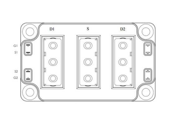 Automobil-IGBT-Module MSCSM70DUM017AG 2N-Channel sic MOSFET-Energie-Modul 700V