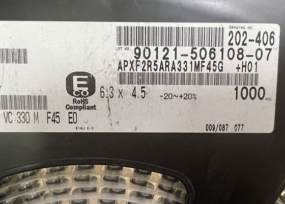 POLYMER-Kondensatoren 12mOhm APXF2R5ARA331MF45G-integrierter Schaltung Aluminiumdes chip-330uF