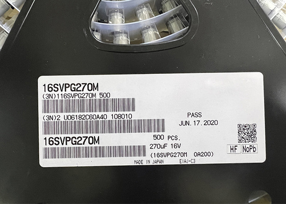 16SVPG270M Integrated Circuit Chip Aluminum Polymer Capacitors 270µF Radial-SMD