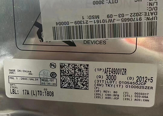 Analoger Front End AFE4900YZR 30-XFBGA integrierte Chip integrierter Schaltung AFE 1kHz