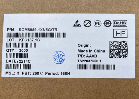 einzelner SGM8959-1XN5G lärmarmer hohe Präzisions-Null-Antrieb-Operationsverstärker 1.8V