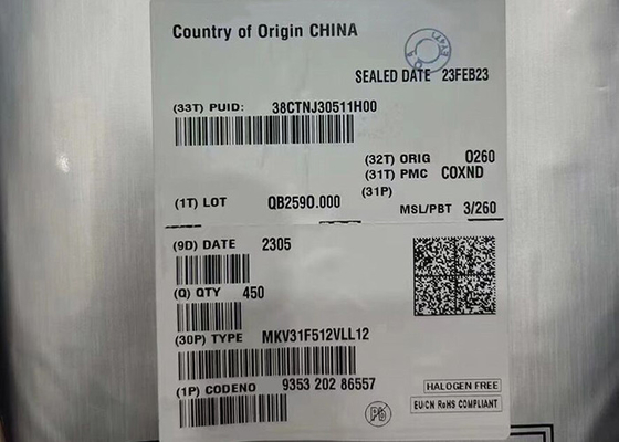 MKV31F512VLL12 Mikrocontroller IC 32-Bit Single Core 120MHz 512KB eingebettet