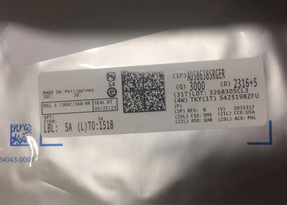 8-Kanal-ADS8638SRGER 12-Bit-SAR-Analog-Digitalumwandler 24-VQFN-IC-Chips