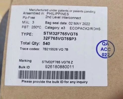 Mikrocontroller MCU STM32H573IIT6 MCU 640KB 32-Bit ARM Cortex-M33 mit TrustZone