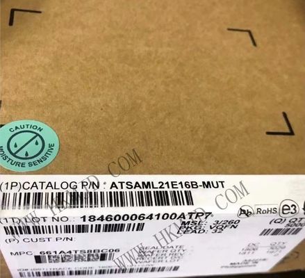 Mikrocontroller MCU ATSAML21E16B-MUT 10 Kanal 48MHz 8Bit eingebettete MCU VQFN32