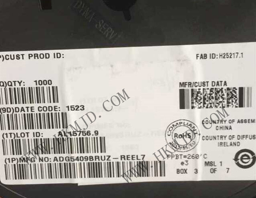 Integrierter Schaltkreislauf-Chip ADG5409BRUZ 14Ohm 4 Kanal-Multiplexer TSSOP16