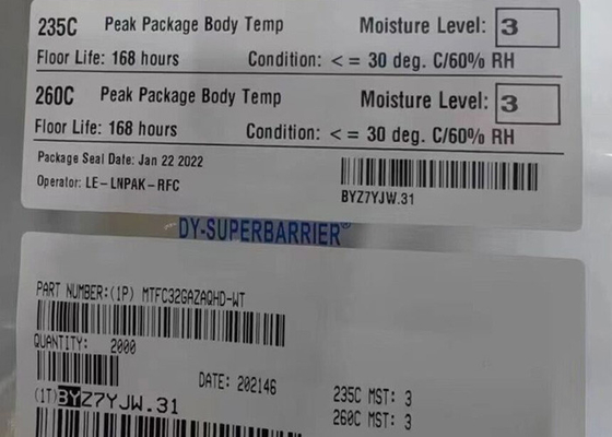 Speicher-IC Chip MTFC32GAZAQHD-WT 256Gbit FLASH - NAND-Speicher IC 153-VFBGA