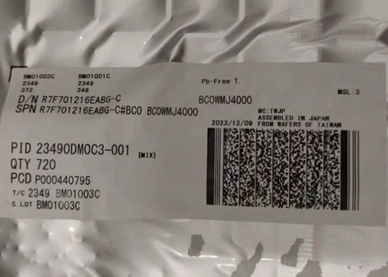 Mikrocontroller MCU R7F701216EABG bis zu 320 MHz eingebettete Mikrocontrollerchips