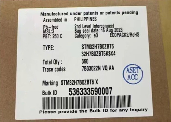 Mikroregler MCU STM32H7B0ZBT6 bettete Paket der Mikroregler-144-LQFP ein