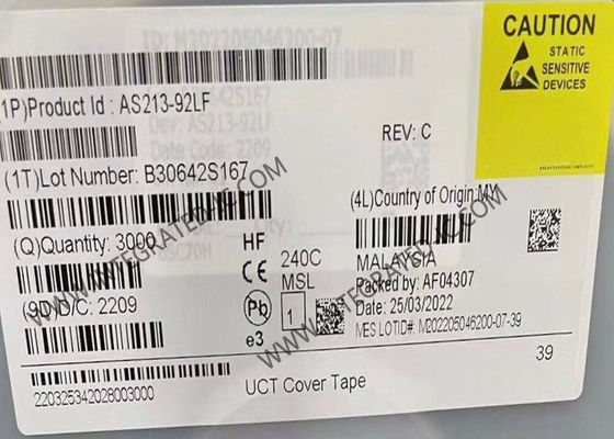 AS213-92LF Wireless Communication Module 0,1 GHz bis 3 GHz pHEMT GaAs SPDT Switch IC