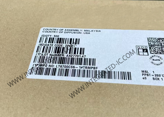 LT6700CS6-1 Integrierter Schaltkreislauf Chip Mikroenergie Niederspannung Dual Comparator mit 400mV Referenz