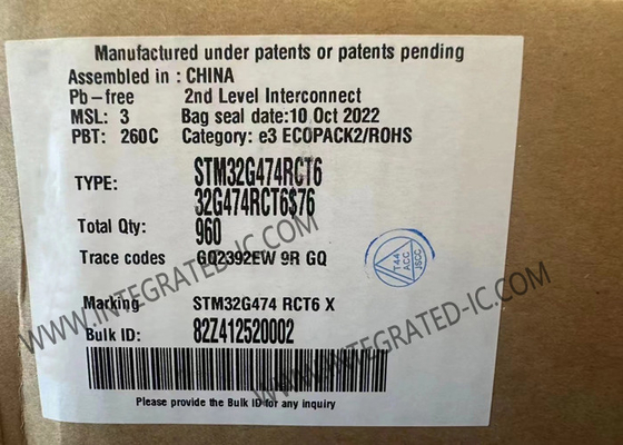 170MHz Mikroregler MCU STM32G474RCT6 ARM Cortex-M4F LQFP64 Mikroregler IC