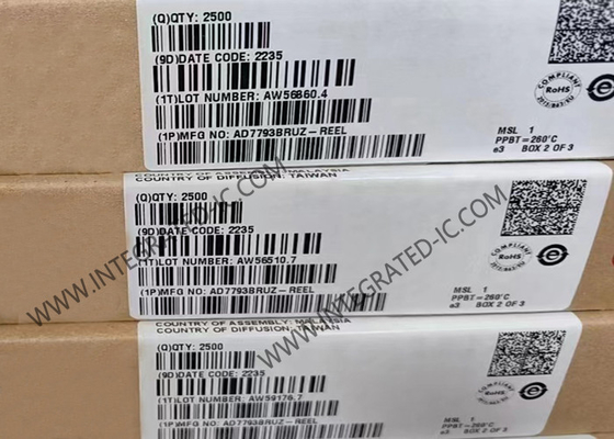 Integrierter Schaltkreis-Chip AD7793BRUZ 3-Kanal Geräuscharm 24 Bit Sigma Delta ADC