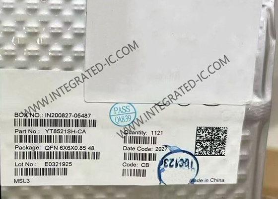 Ethernet-IC YT8521SH-CA Einzelport 1000M Ethernet PHY Schichtchip QFN48