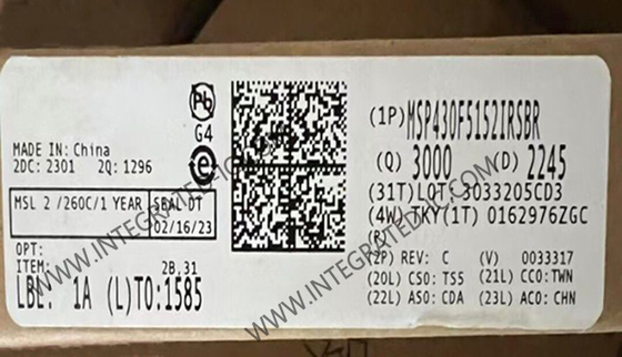 MSP430F5152IRSBR Mikrocontroller MCU 16-Bit MCU 25MHz Mikrocontroller mit gemischtem Signal