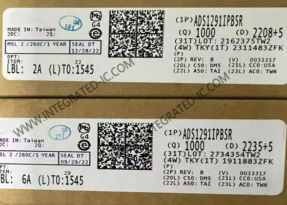 ADS1291IPBSR Integrierter Schaltkreislauf-Chip 24-Bit-Analog Frontend für EKG-Anwendungen