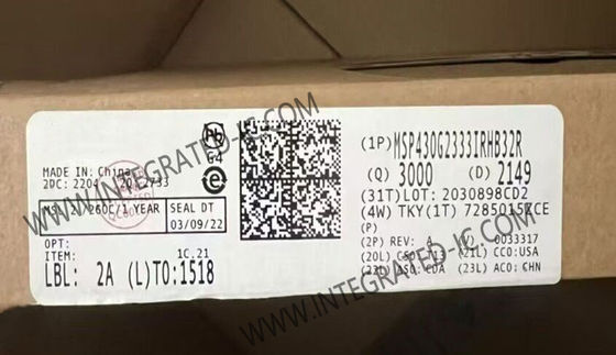 MSP430G2333IRHB32R Mikrocontroller MCU 16-Bit Mikrocontroller IC 16MHz Mischsignal MCU