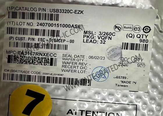 USB3320C-EZK integrierter Schaltkreis-Chip Hochintegrierter Vollfunktions-Hochgeschwindigkeits-USB 2.0 ULPI-Transceiver