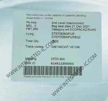 STEF05BWPUR Integrierter Schaltkreislauf Chip Integrierte elektronische Sicherung für 5V-Leitung DFN-10 Paket