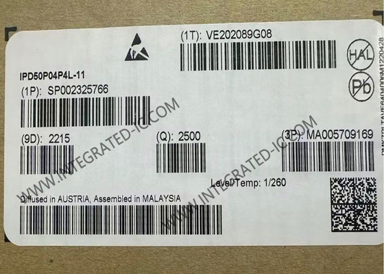 IPD50P04P4L-11 Integrierter Schaltkreislauf Chip P-Kanal 10,6mΩ OptiMOSTM-P2 Automobil-MOSFET-Transistoren