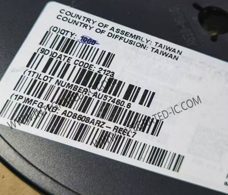 AD8608ARZ Integrierter Schaltkreislauf Chip Geräuscharme CMOS Präzisionsquad-Betriebsverstärker