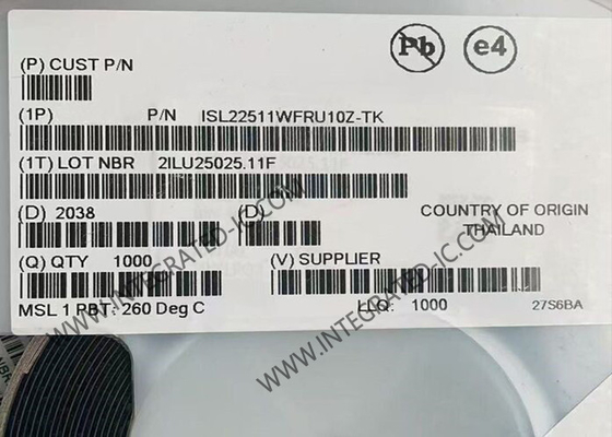 ISL22511WFRU10Z Integrierter Schaltkreislauf Chip Geräuscharm, Leistungsarm und mit einem Knopf gesteuertes Potentiometer