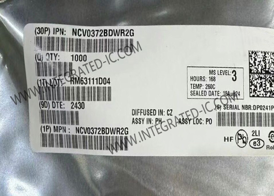 NCV0372BDWR2G Integrierter Schaltkreislauf Chip Doppelkanal 0V bis 14V 1,4MHz Betriebsverstärker