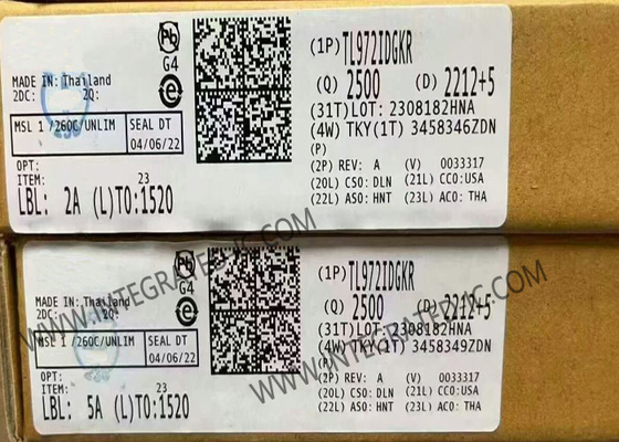 TL972IDGKR integrierte Schaltkreis-Chip Dual 12V 12MHz Geräuscharme Betriebsverstärker