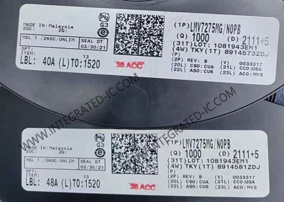 LMV7275MG Integrierter Schaltkreislauf-Chip Einfach-Niedrigspannung-Offene-Abfluss-Vergleicher