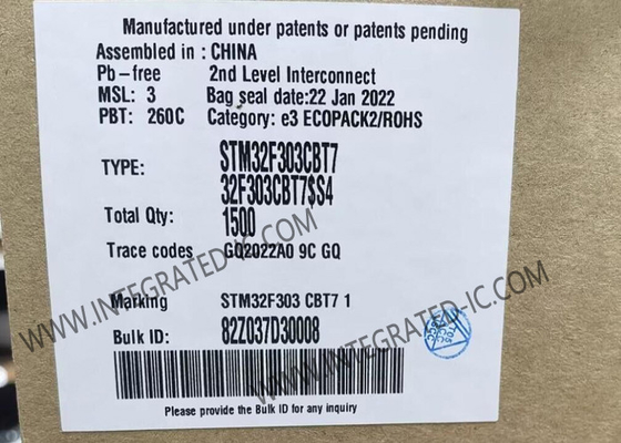 Mikrocontroller MCU STM32F303CBT7 Mainstream Mixed Signals MCU mit DSP und FPU