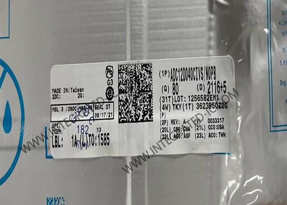 ADC12D040CIVS Integrierter Schaltkreislauf-Chip 12-Bit-Analog-Digitalumwandler TQFP-64