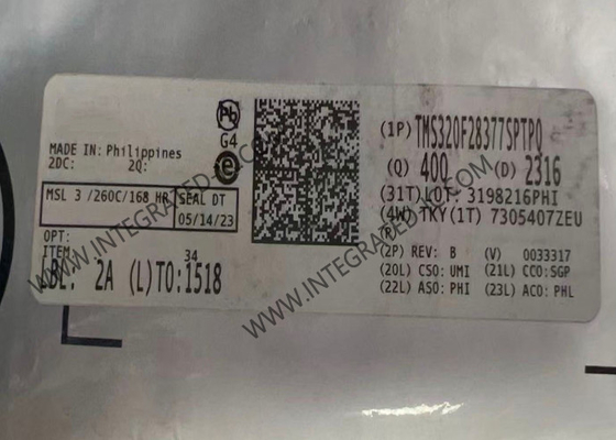 Mikrocontroller MCU TMS320F28377SPTPQ Automobilfunktionssicherheit 32-Bit Single-Core 200MHz Mikrocontroller mit 1 MB