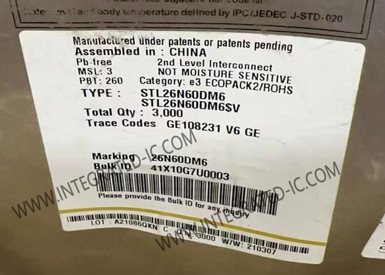 STL26N60DM6 Integrierter Schaltkreislauf 600V 15A MDmesh DM6 Leistungs-MOSFET-Transistoren