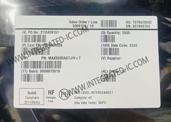 Integrierte Schaltkreischip MAX9295AGTJ/V DSI Eingang Serdes GMSL2 Serialisierer