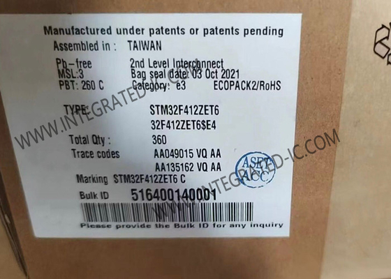einkerniger Oberflächen32-bit-mikroregler IC 144-LQFP des berg-STM32F412ZET6
