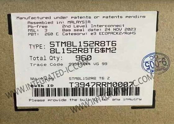 STM8L152R8T6 Mikrocontroller MCU Ultra-Low-Power 8-Bit 16MHz MCU mit integriertem EEPROM