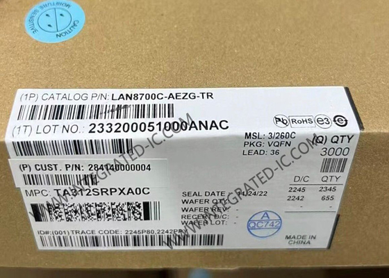 LAN8700C-AEZG Ethernet IC 10/100 Basis-T/TX Ethernet-Transceiver mit physischer Schicht
