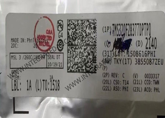 Mikrocontroller MCU TMS320F28377DPTPQ Automobil-Mikrocontroller IC 32-Bit Dual-Core 200MHz 1MB FLASH