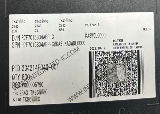 R7F7015834AFP Mikrocontroller MCU Niedrige Leistung 120MHz RH850/F1K Mikrocontroller für die Automobilindustrie