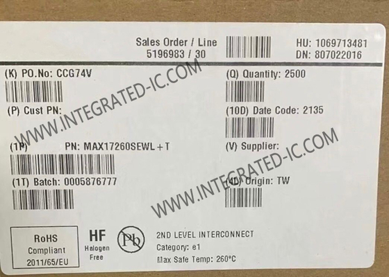 MAX17260SEWL integrierte Schaltkreischip Batteriemanagementsystem IC Lithium-Ionen 9-WLP