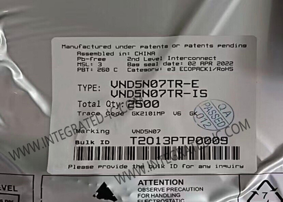 VND5N07TR Integrierter Schaltkreis Chip OMNIFET II Vollständig selbstgeschützte Leistungs-MOSFET-Transistoren