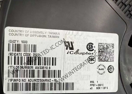 ADUM2250ARWZ Integrierter Schaltkreislauf Chip Hot Swappable Digitale Isolatoren 1Mbps Dual I2C Isolatoren