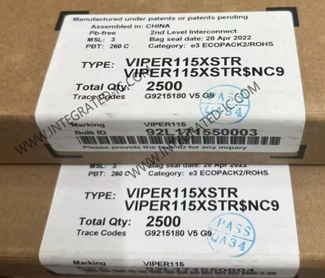 VIPER115XSTR Integrierter Schaltkreis Chip Energiesparender Offline-Hochspannungswandler