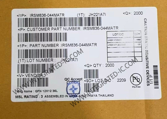 IRSM836-044MA Automobil-IGBT-Module 250 V CIPOS Nano Drei-Phasen-intelligentes Strommodul